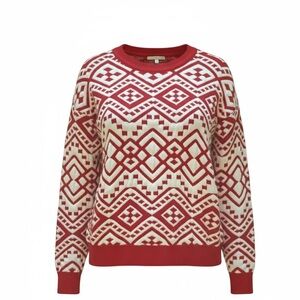 Gianni Bini Ugly Christmas Sweater Women NWT L Large Red and White Super soft
